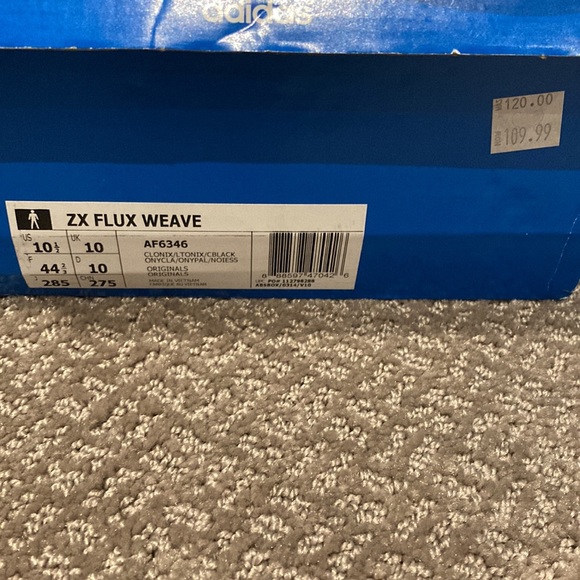 ADIDAS ZX FLUX WEAVE 10M NWT - Picture 4 of 4